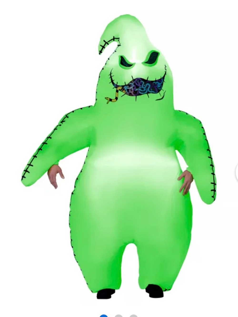 The nightmare before Christmas oogie boogie inflatable kids costume